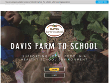 Tablet Screenshot of davisfarmtoschool.org